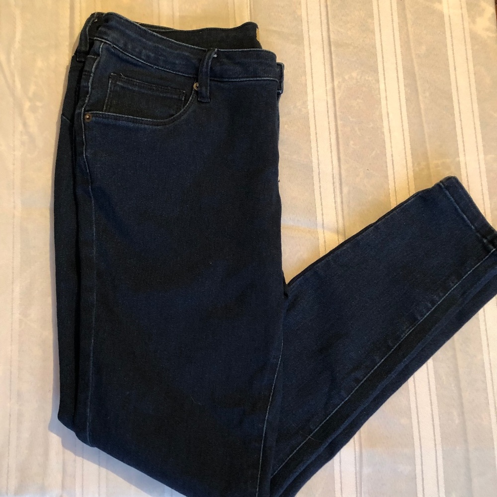 HYBRID & COMPANY  SKINNY JEANS DARK BLUE SIZE 15